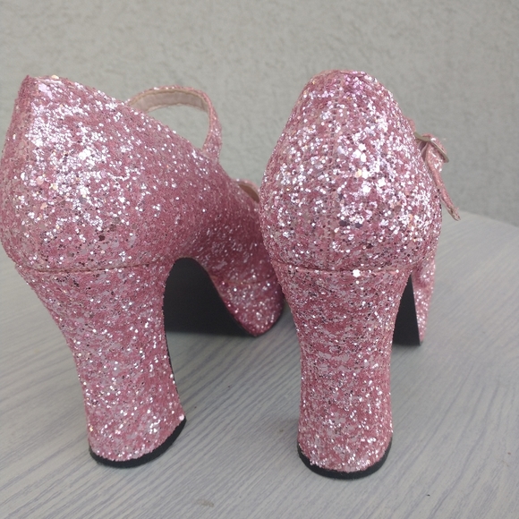 Funtasma barbie pink glitter platform Mary jane's - Picture 2 of 4